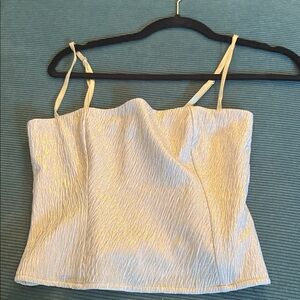 Reformation White and Gold Textured